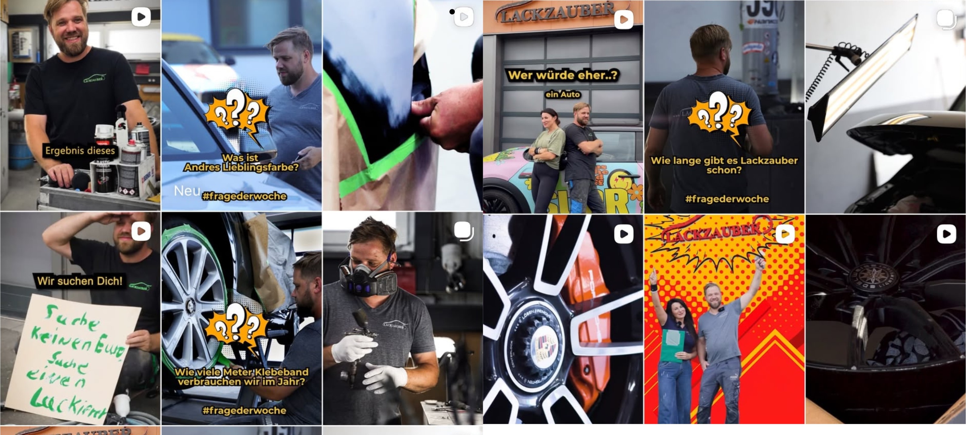 Lackzauber GmbH – Automotive Social Media Content von CINEVERO